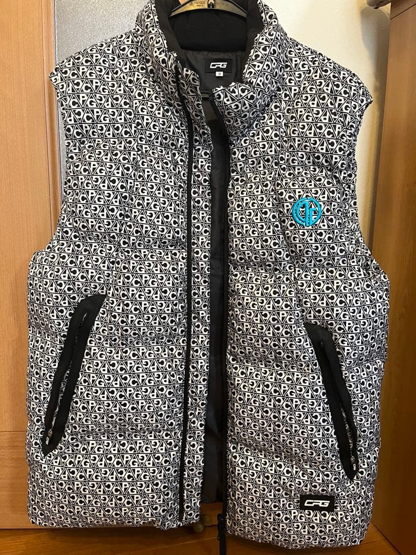 CFG メンズダウンベスト サイズ3 白黒 The DUFFER of ST.GEORGE（ザダファーオブセントジョージ） ダウン