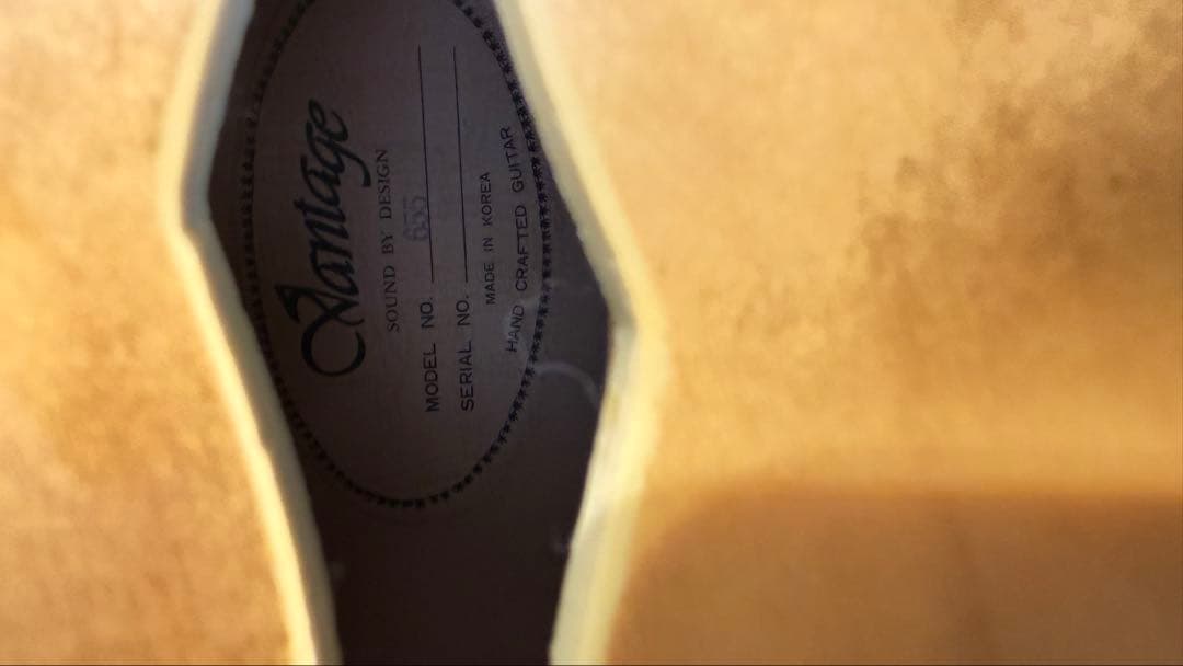 Vantage 655 フルアコ　17インチ