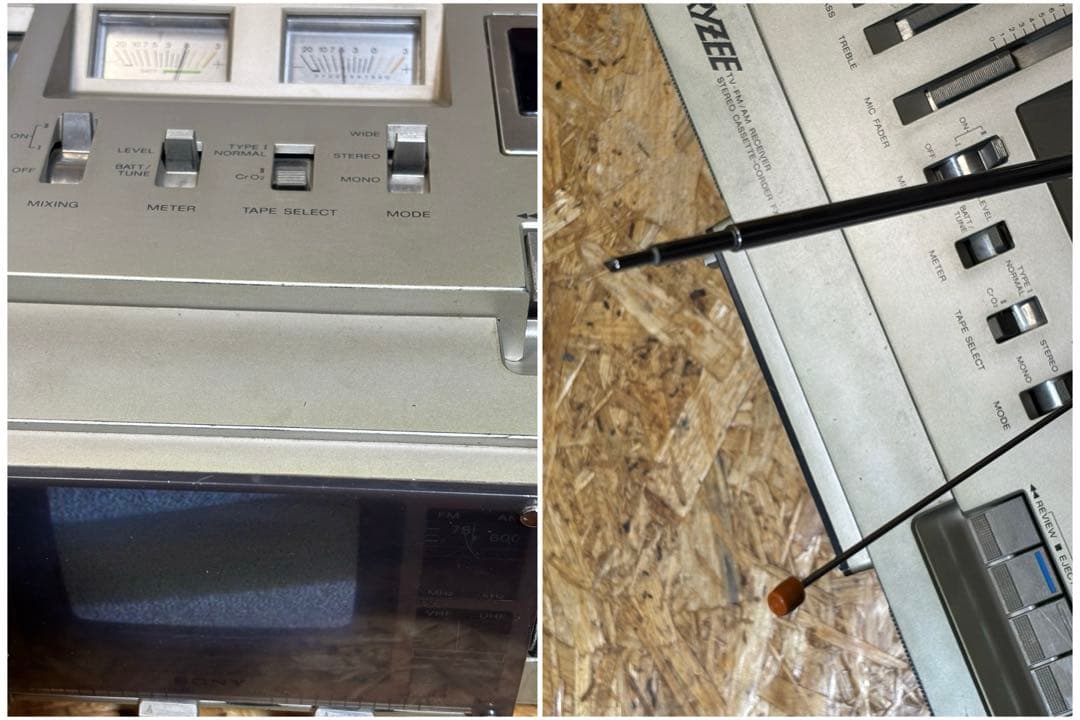 昭和レトロ カセット TV-AM/FMレシーバー FX-400 SONY - メルカリ