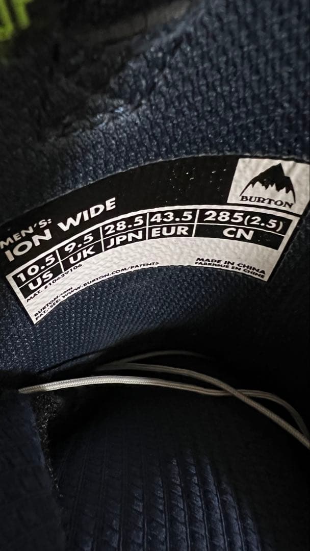 スノーボードブーツ 28.5cm ネイビーカラー　ハイカット