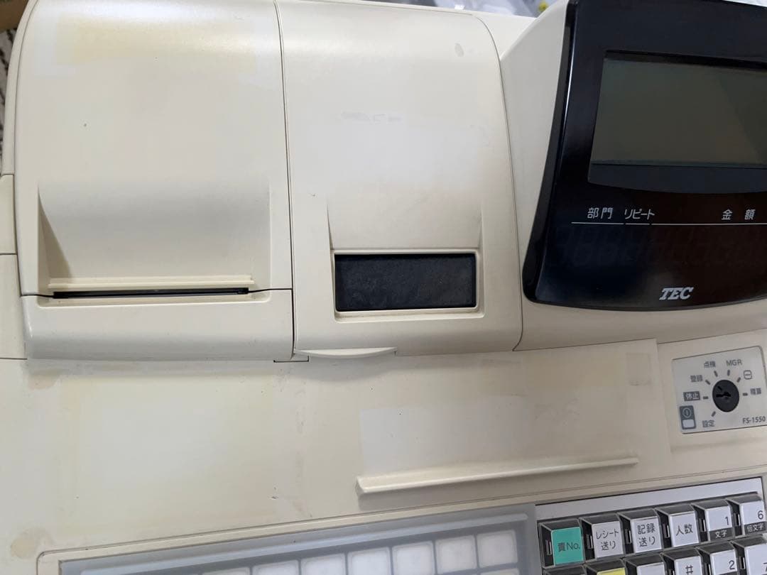 【動作OＫ】TEC 電子レジスター F S-1550 東芝テック -331-
