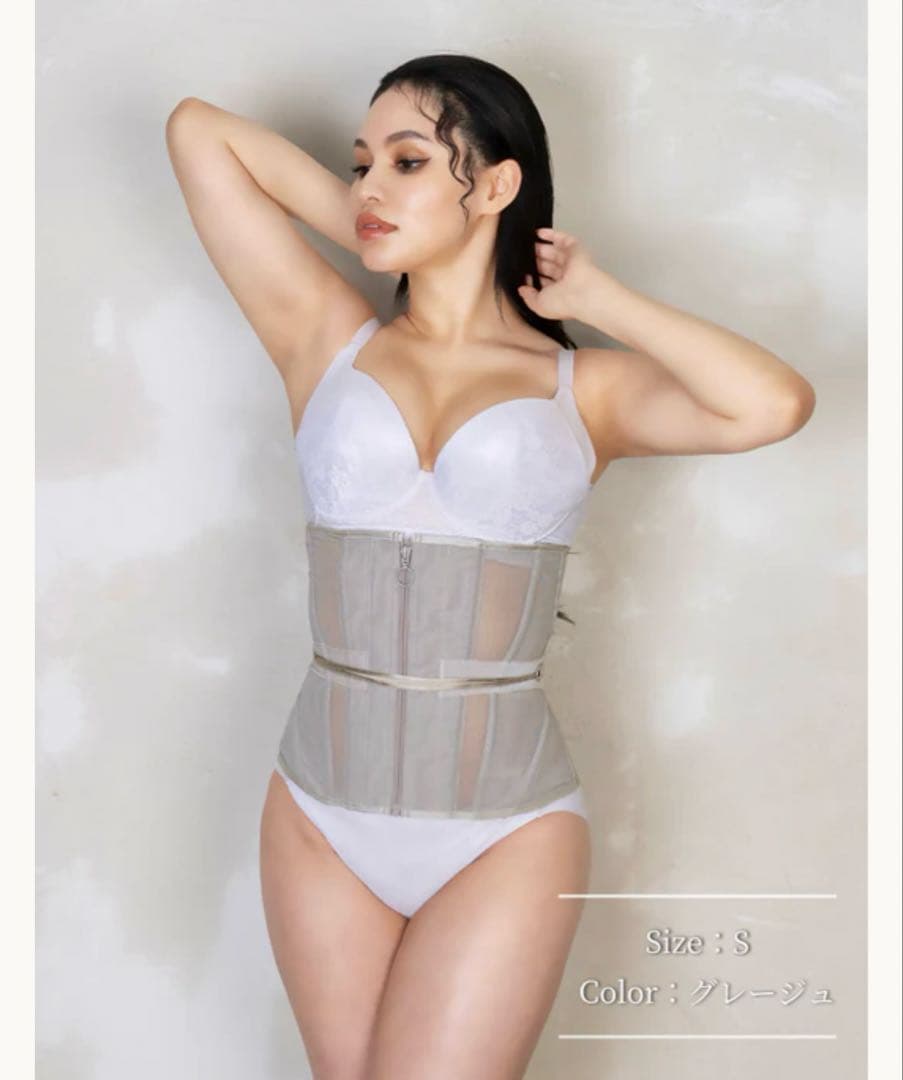 pinup closet 元鈴木さんコルセット Venus グレージュ Sサイズ Venus(ヴィーナス) | Enchanted Corset by PinupCloset – Pinup Closet