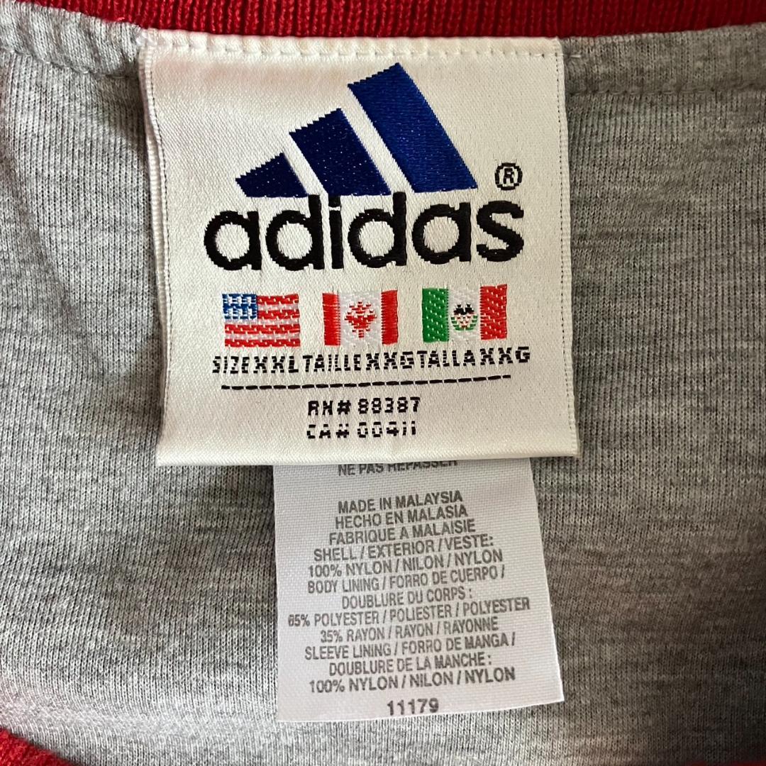 常田大希 着用 アディダス ナイロンジャケット 赤 ゲームシャツ プル