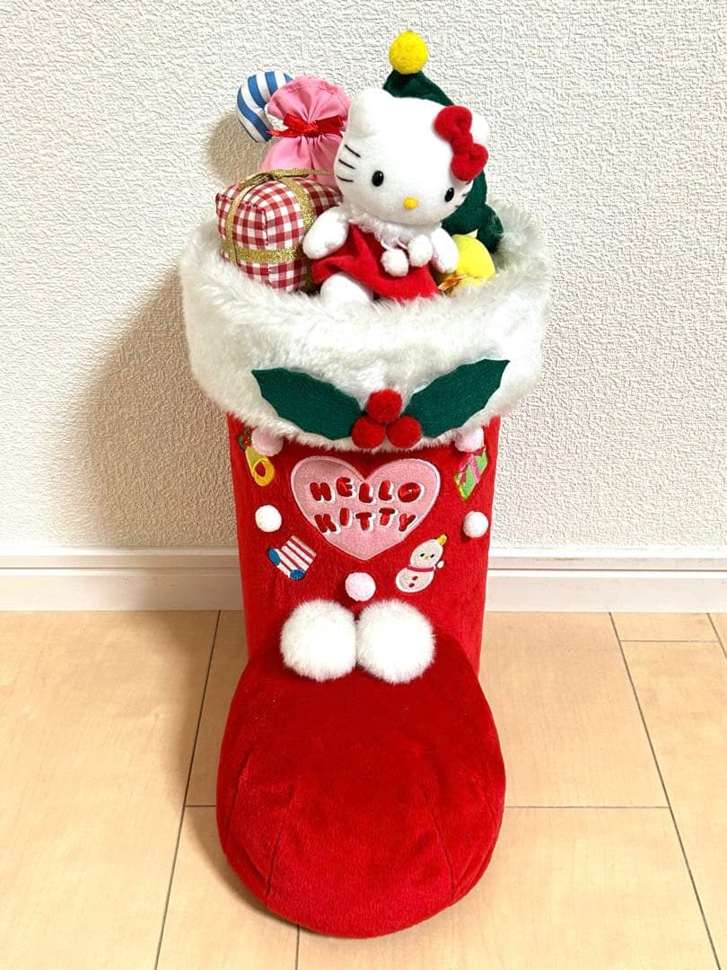 サンリオ キティちゃん クリスマス ブーツ サンタクロース ぬいぐるみ 希少 サンリオ ハローキティ 足長キティ サンタクロース 希少 レア