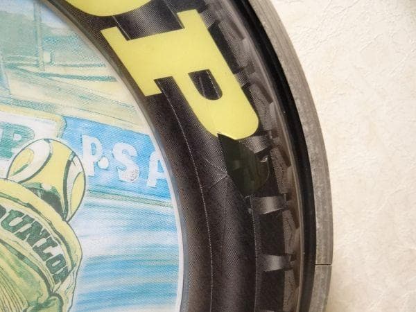 80年代 ビンテージ ダンロップ モーターサイクル タイヤ 看板 バイク 旧車