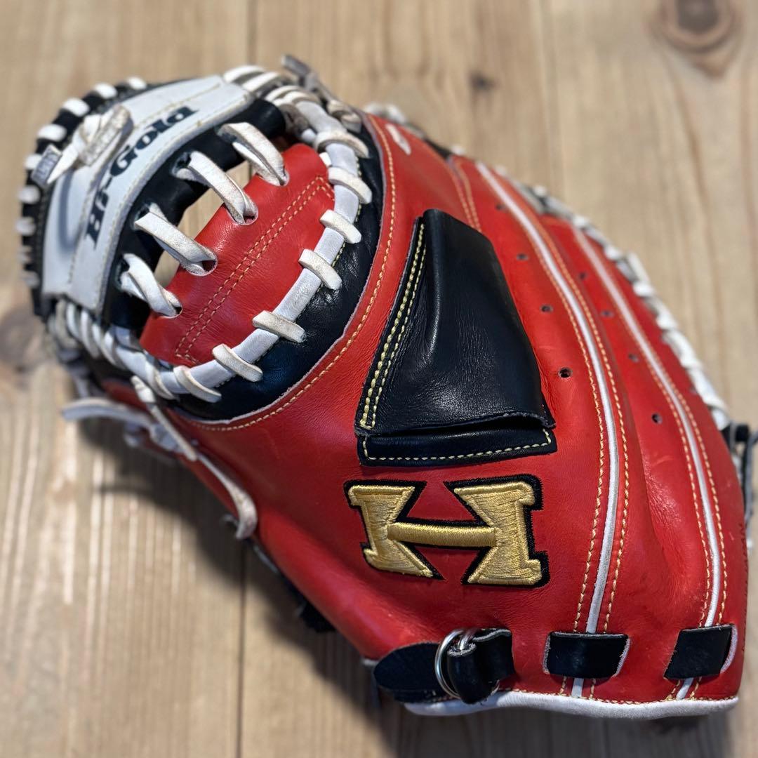 ハイゴールド　軟式キャッチャーミット　左投げ HI-GOLD（ハイゴールド） 特注 軟式 キャッチャーミット 左投げ用も