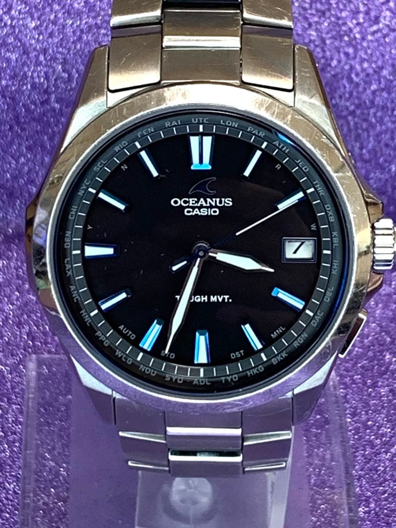 ★カシオ　OCEANSU MANTA OCW-S100-1AJF★ BRAND-NEW Casio OCEANUS OCW-S100-1AJF Titanium Radio Solar Watch