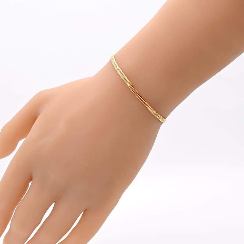 K18(18金) 喜平ブレスレット 12面トリプル 5.0g 18cm 新品