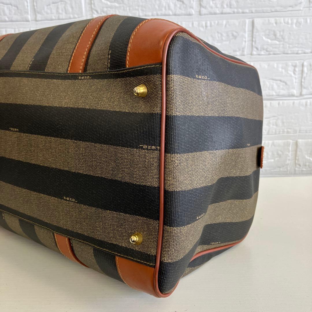 FENDI フェンデイ ボストンバッグ ペカン柄 大容量 鍵付き 2802