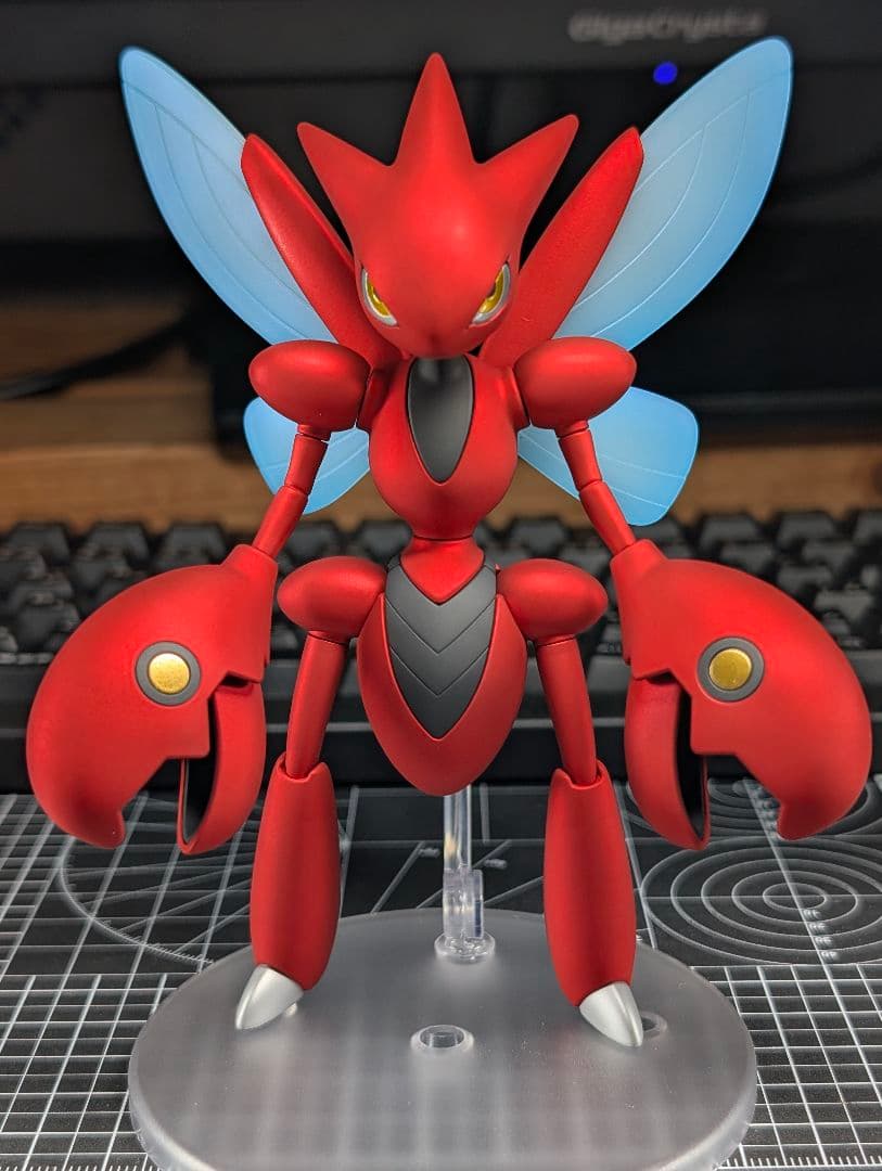 ポケプラ　ハッサム　全塗装完成品　マッドキャンディ仕上げ