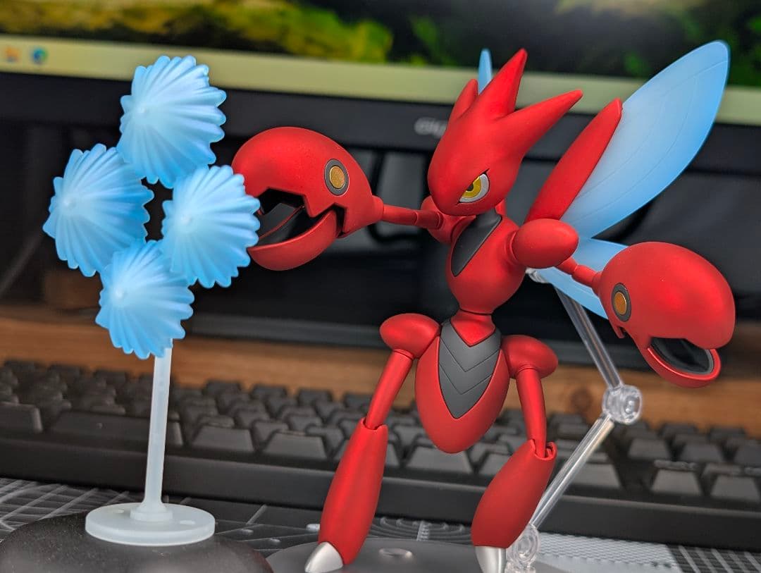 ポケプラ　ハッサム　全塗装完成品　マッドキャンディ仕上げ