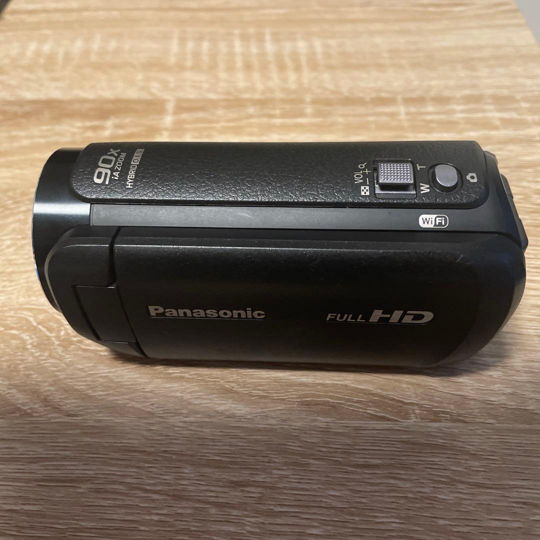 【美品】パナソニック Panasonic HC-V495M ビデオカメラ 4K非対応で小型軽量、90倍ズームのフルHDビデオカメラ「HC-V495M
