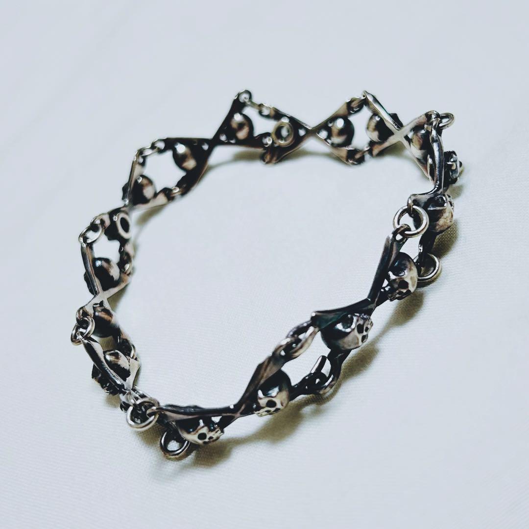 RUDE GALLERY×MAGICAL DESIGNシルバーブレスレットスカル TOOL925 スカル×ボルト シルバーブレスレット skull × bolt silver