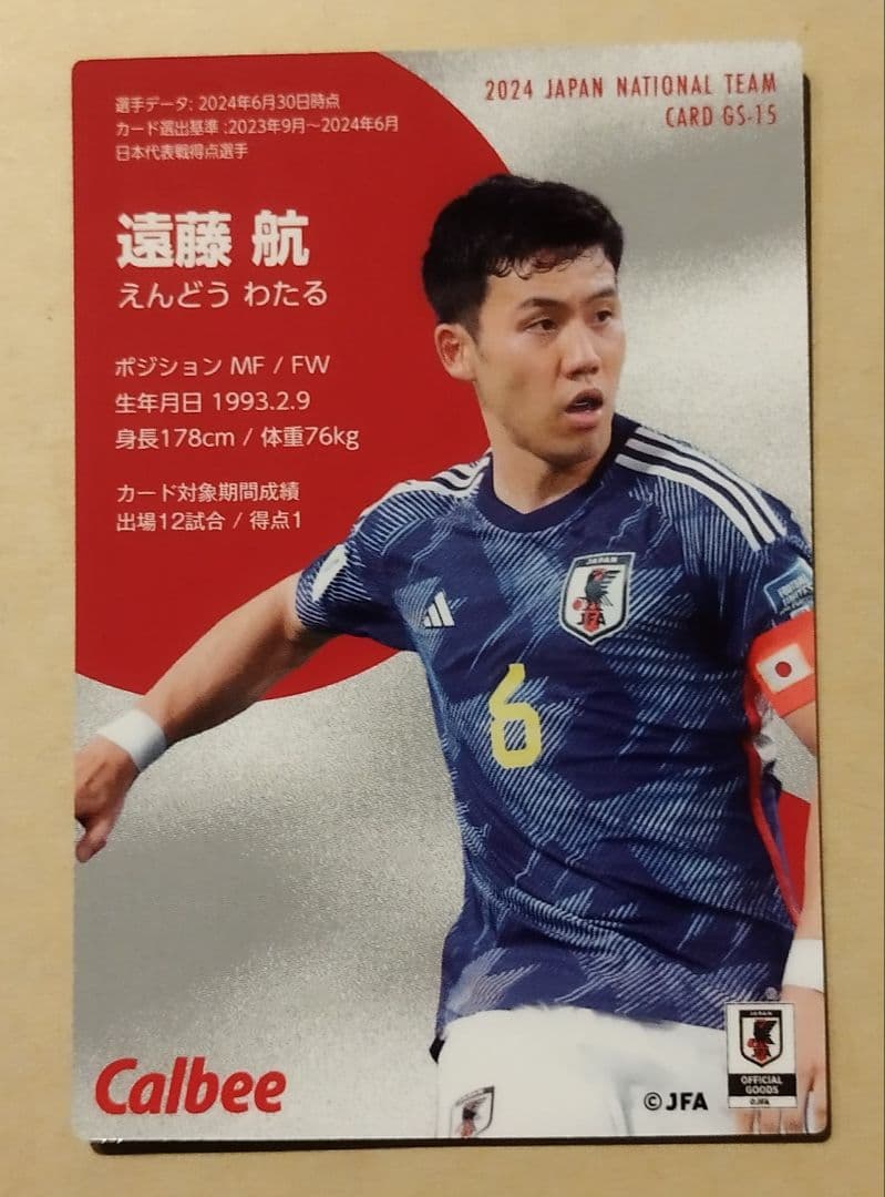 レア】ポテトチップス サッカー2024日本代表 遠藤 航選手 - メルカリ