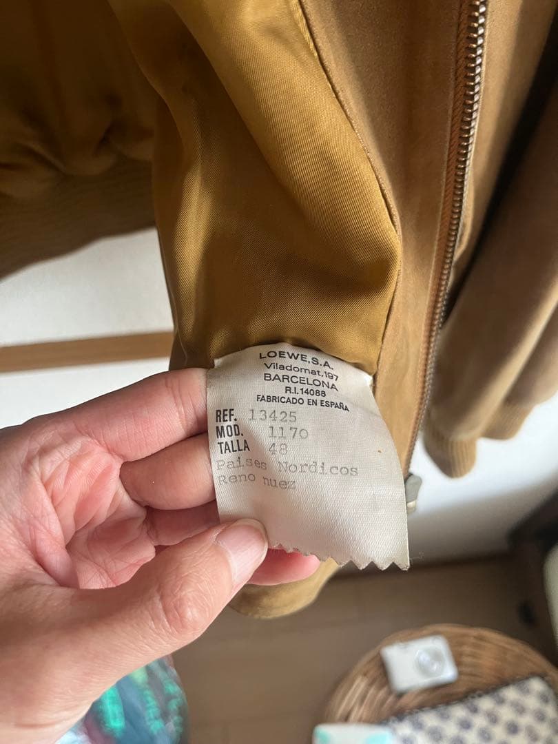 80s loewe レザースポーツジャケット デタッチャブルカラー - メルカリ