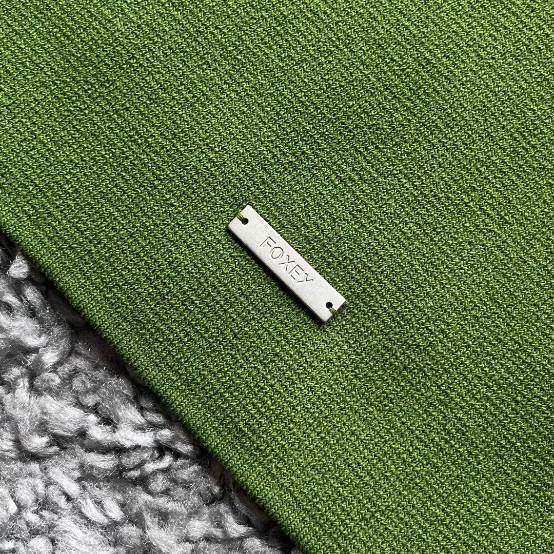 FOXEY NY 40 グリーンティー ニット - メルカリ