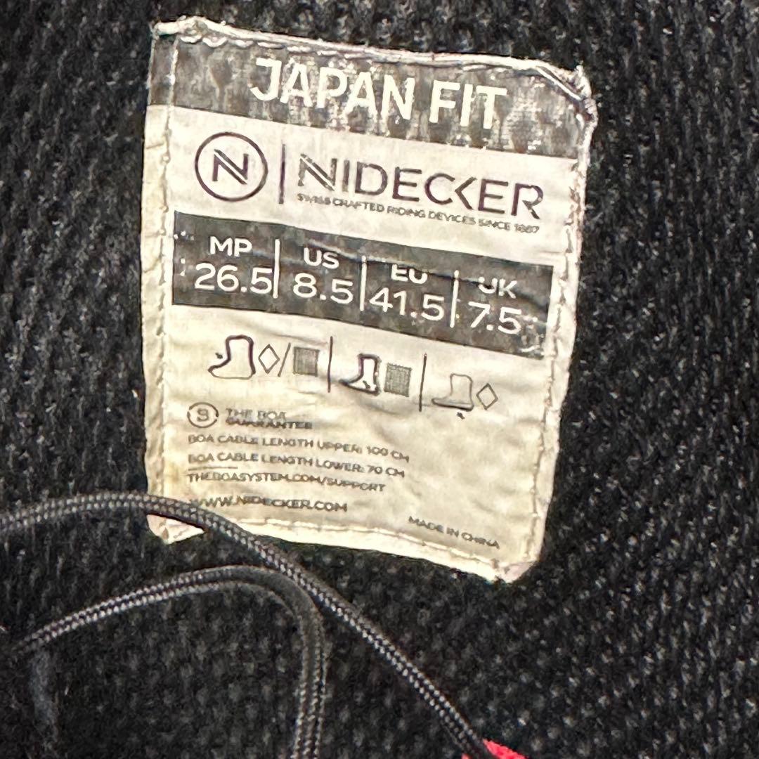 【NIDECKER】ナイデッカー ダブルボア スノーボード ブーツ 26.5cm