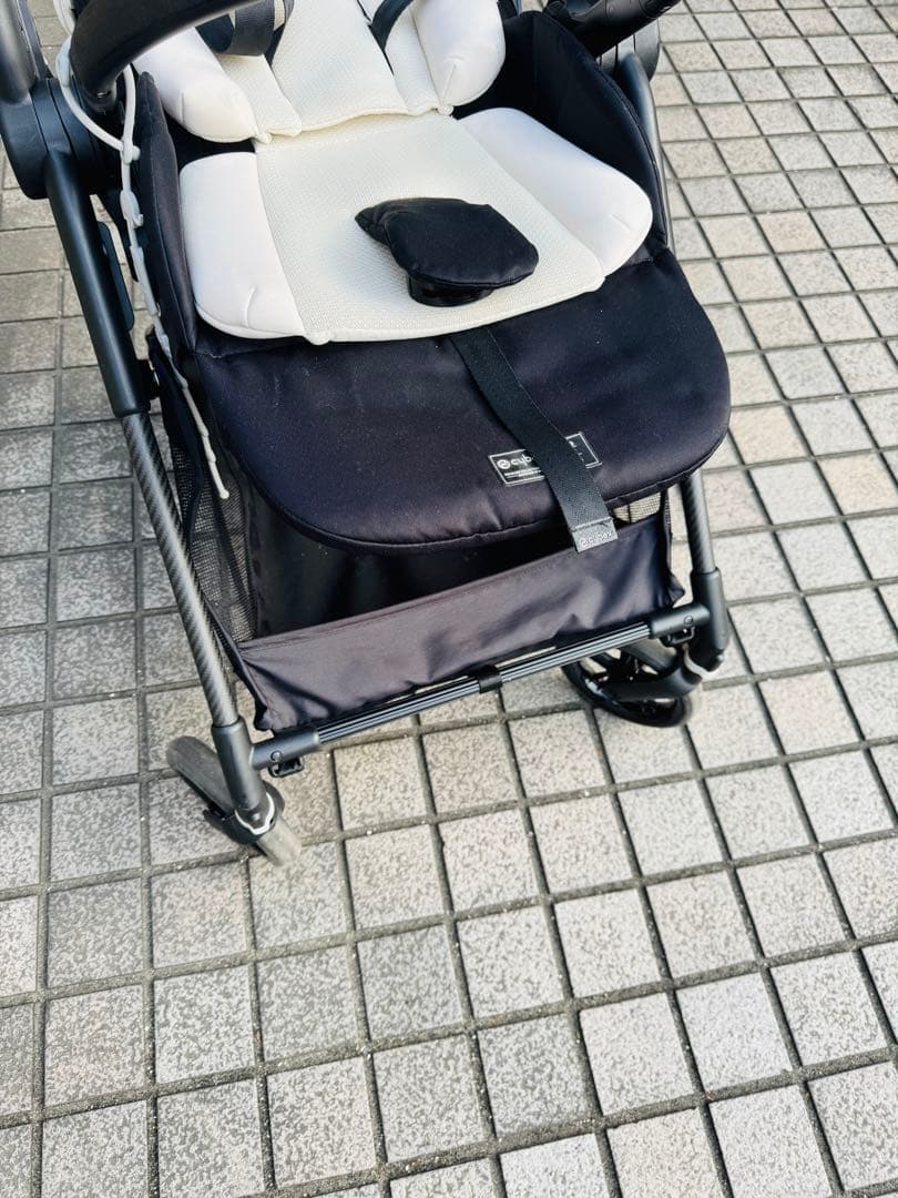 サイベックス メリオ カーボン コットンホワイト 23年式 雨カバー冬