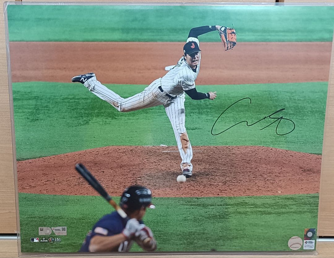 大谷翔平 直筆サイン フォト 特大写真 WBC2023決勝 優勝の瞬間 大谷翔平 直筆サイン フォト 特大写真 WBC2023決勝 優勝の瞬間 - メルカリ