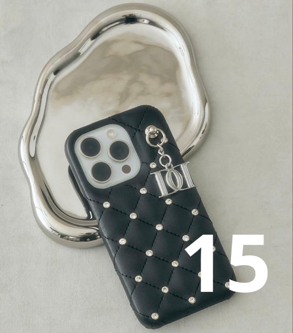 Darich キルティングビジューDDチャームiPhoneケース - メルカリ