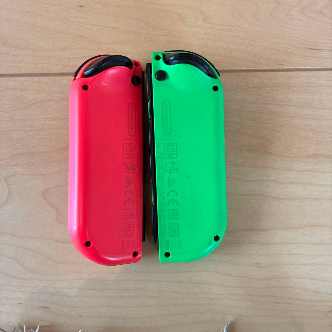 Nintendo Switch ジョイコン 緑とピンク＋グリップ - メルカリ