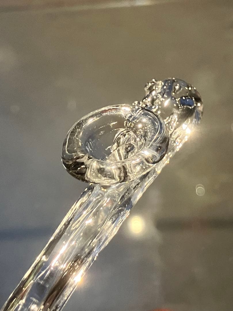 ギヤマン煙管 003- 氷晶（ひょうしょう）ガラスパイプ 約16cm - メルカリ