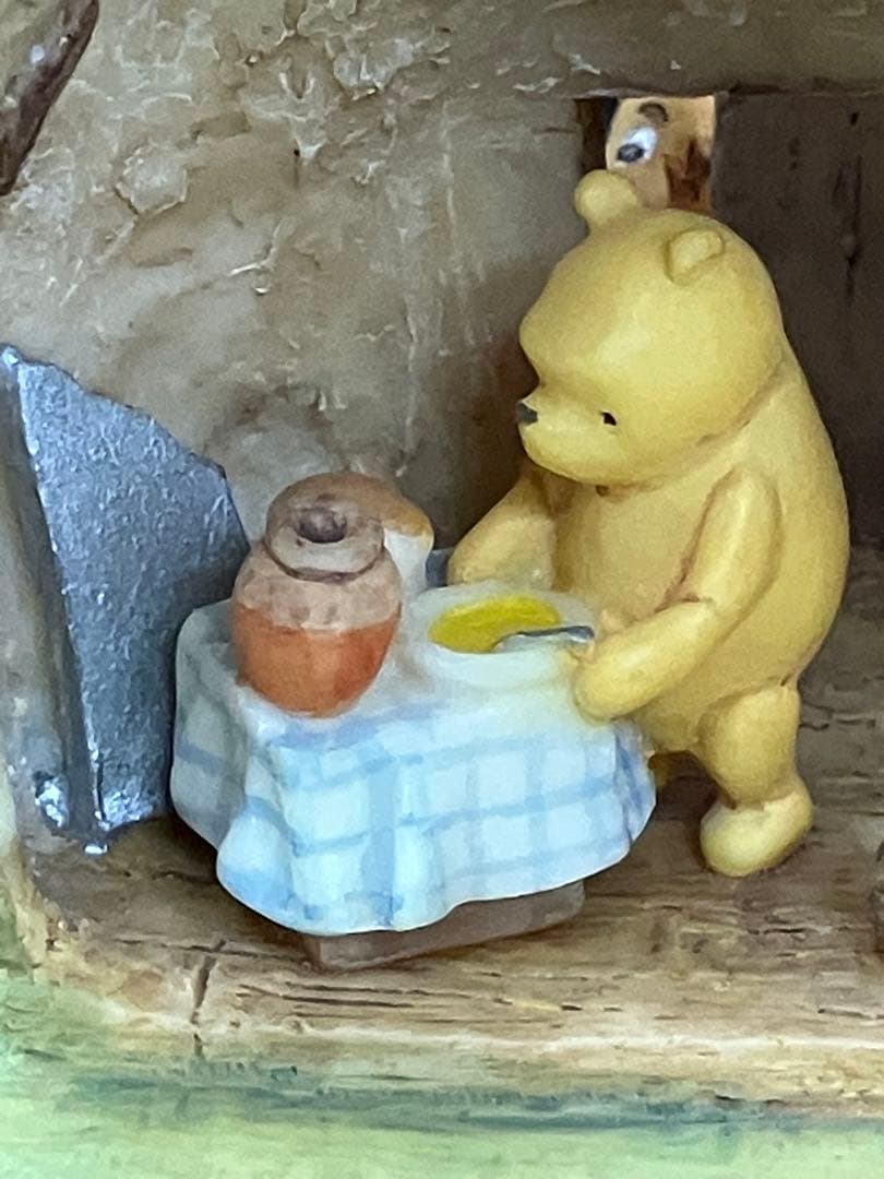 値下！くまのプーさん クラシックプー 100 Acre Wood 置き物 セット