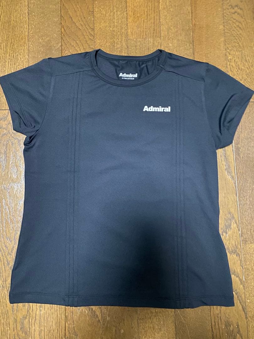 Admiral 黒 Mサイズ Tシャツ ATLA437 ピンタックフレアスリーブTEE ATLA437 – ADMIRAL