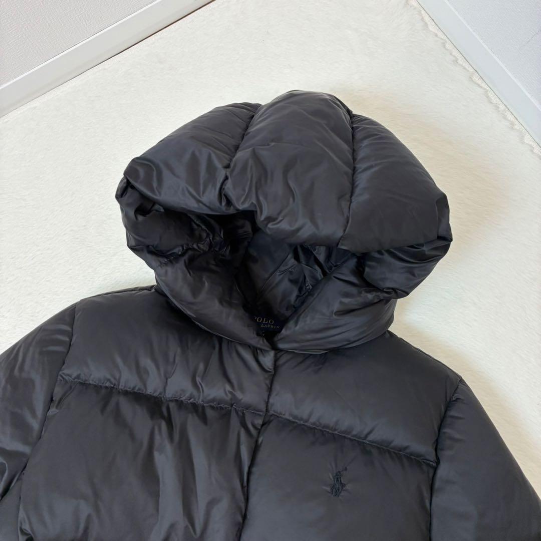 ✨未使用級✨ ポロラルフローレン ダウンコート 黒 ポニー刺繍 XS〜S