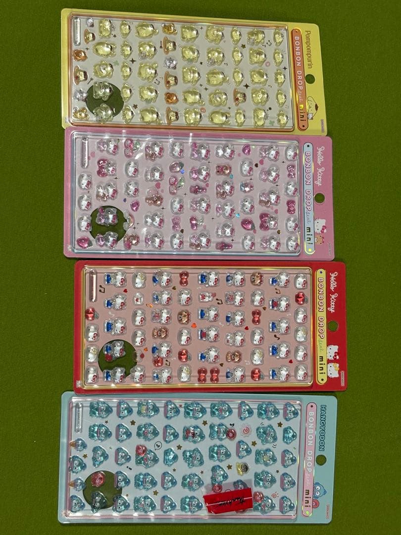 【正規品】ボンボンドロップシール　しずくちゃん　サンリオ　パワパフ　12点