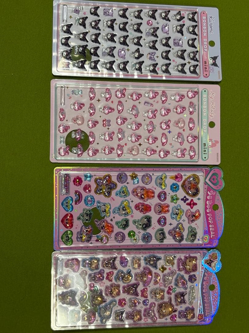 【正規品】ボンボンドロップシール　しずくちゃん　サンリオ　パワパフ　12点