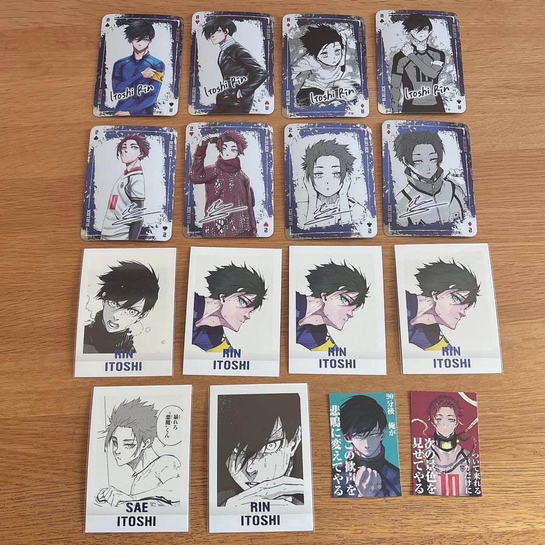 ブルーロック展 糸師凛 糸師冴 ぱしゃこれ 特装版 トランプ カード