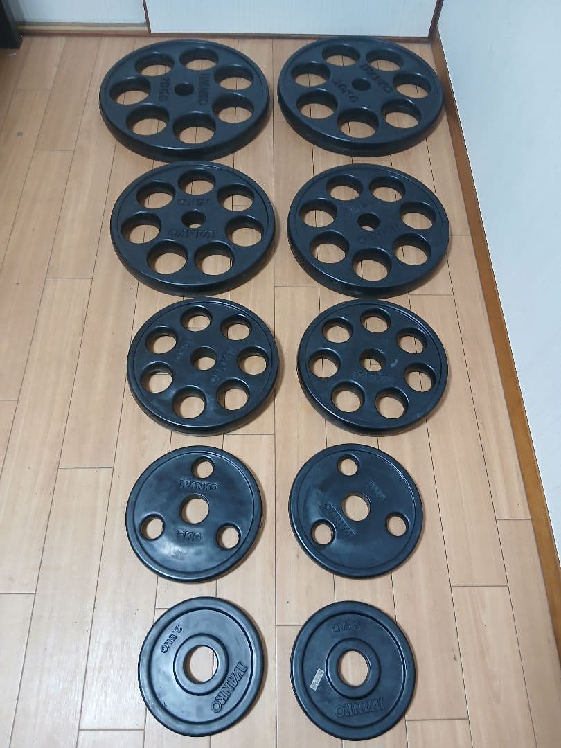 IVANKOイヴァンコ オリンピックプレートセット計105kg 穴径50mm - メルカリ