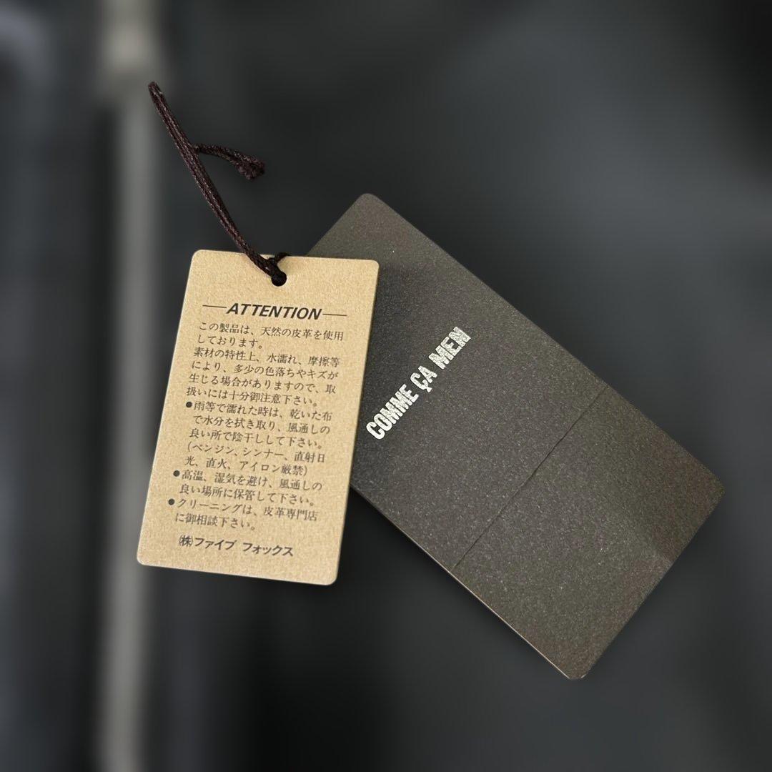 新品 25AWコムサメン 羊革ラムレザー シングルライダースジャケットM