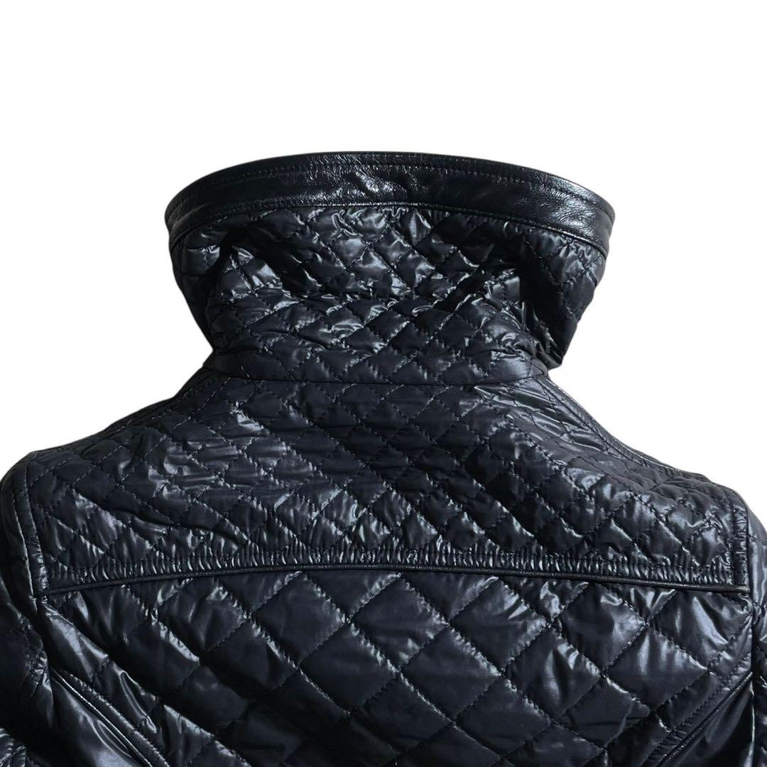 ①ドルチェ&ガッバーナ シングルライダース キルティング ブラック