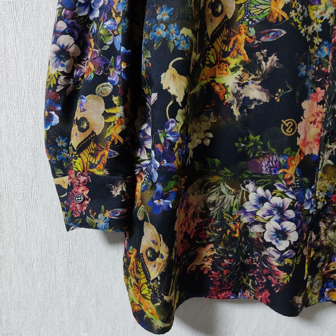 &ellecy エルシー ロイスクレヨン 長袖 シャツ ブラウス 花柄 フラワー