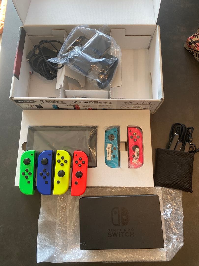 Nintendo Switch 本体 カラージョイコン付き dショッピング |任天堂 ［Switch］Joy-Con スイッチ ジョイコン ブルー