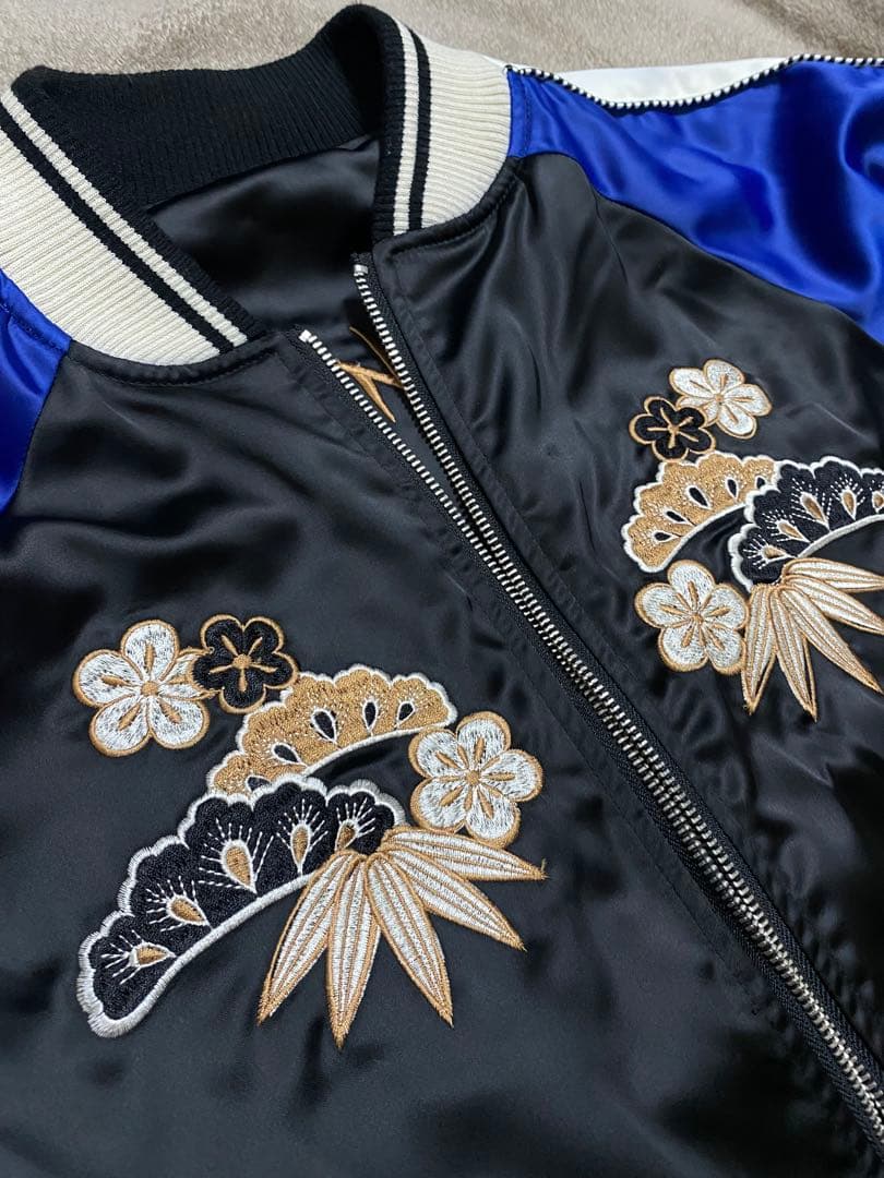 DEVINE 美品2面用 芸者龍 日本限定 unisex vintage サテン