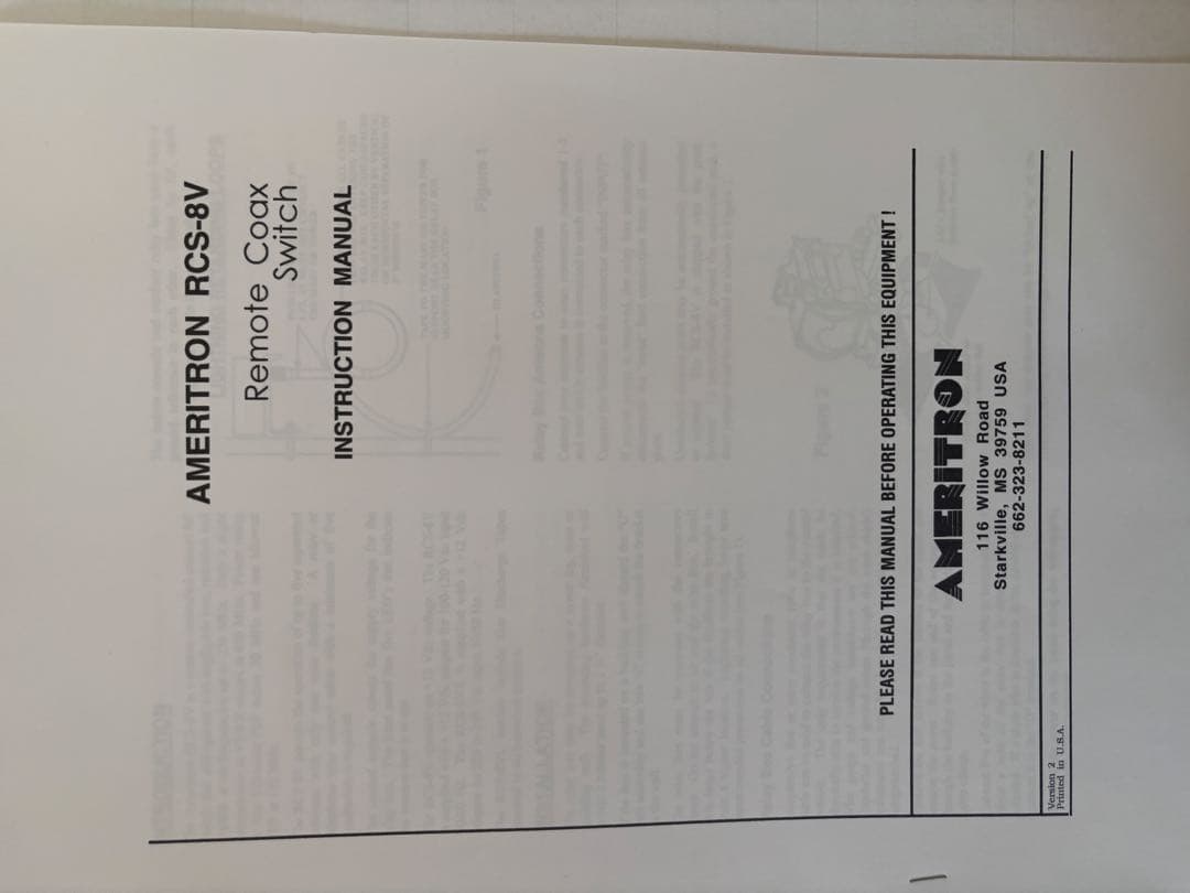 AMERITRON RCS-8V リモートコアクススイッチ - メルカリ