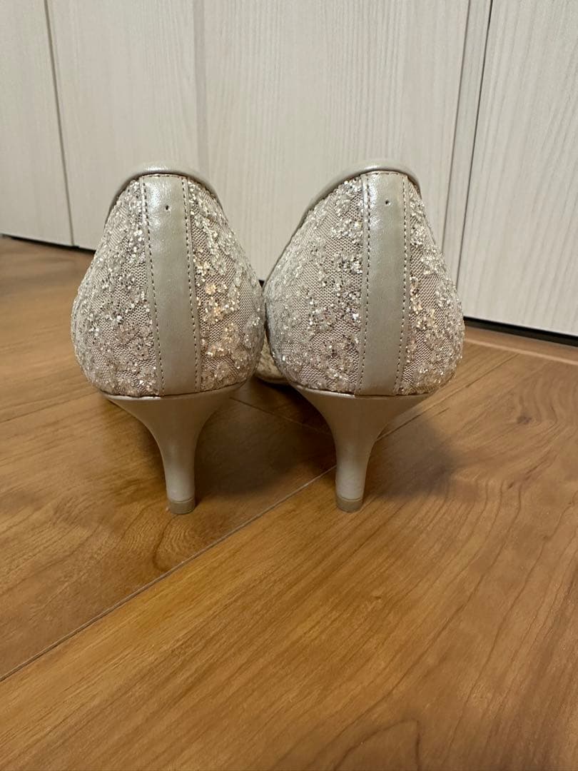 DIANA グリッター キラキラ パンプス（ヒール5㎝）　24.5cm