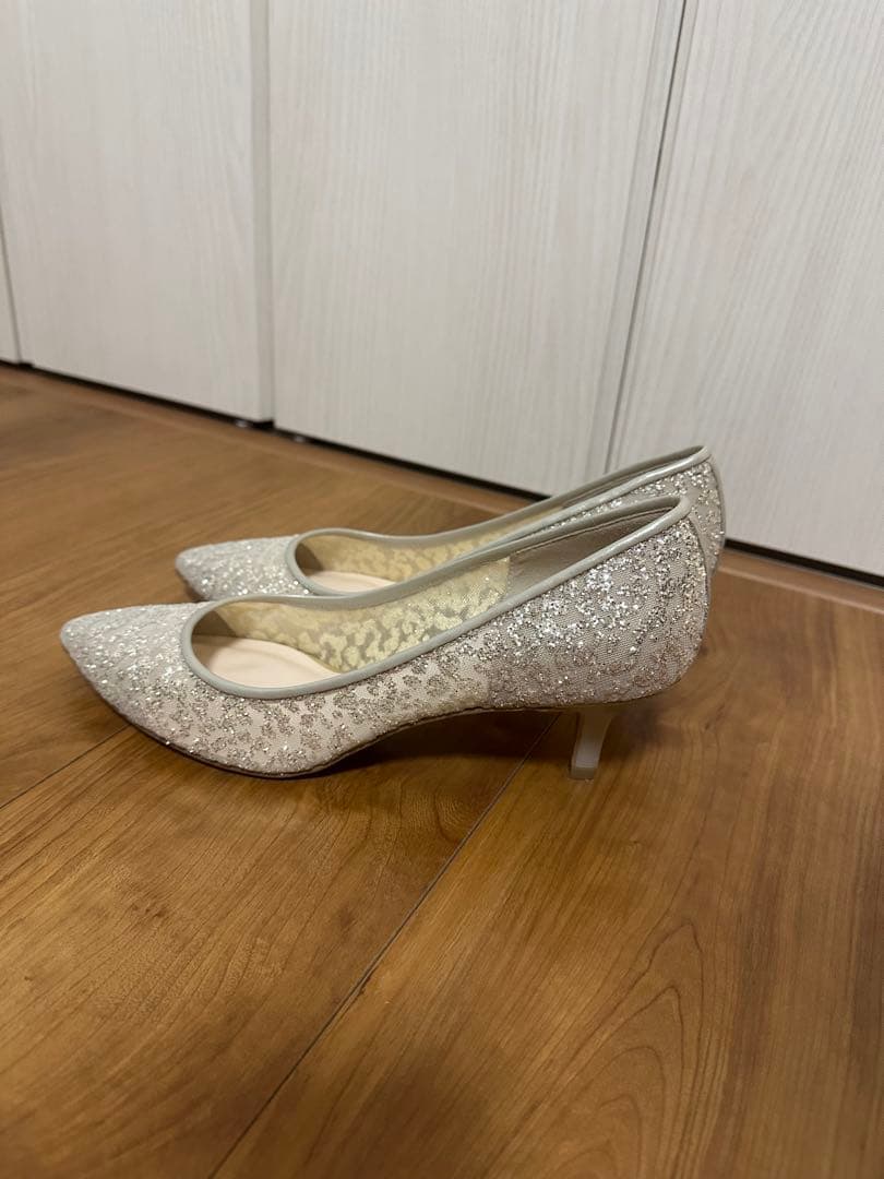 DIANA グリッター キラキラ パンプス（ヒール5㎝）　24.5cm