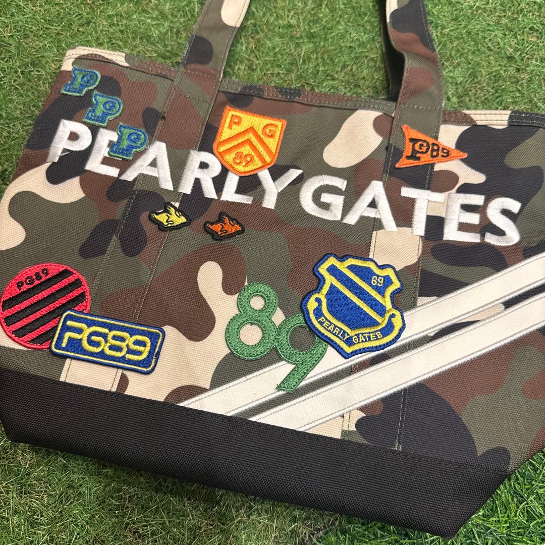 PEARLY GATES 迷彩柄カートバッグ PEARLY GATES (パーリーゲイツ) ボアカートバッグ グリーン 25周年