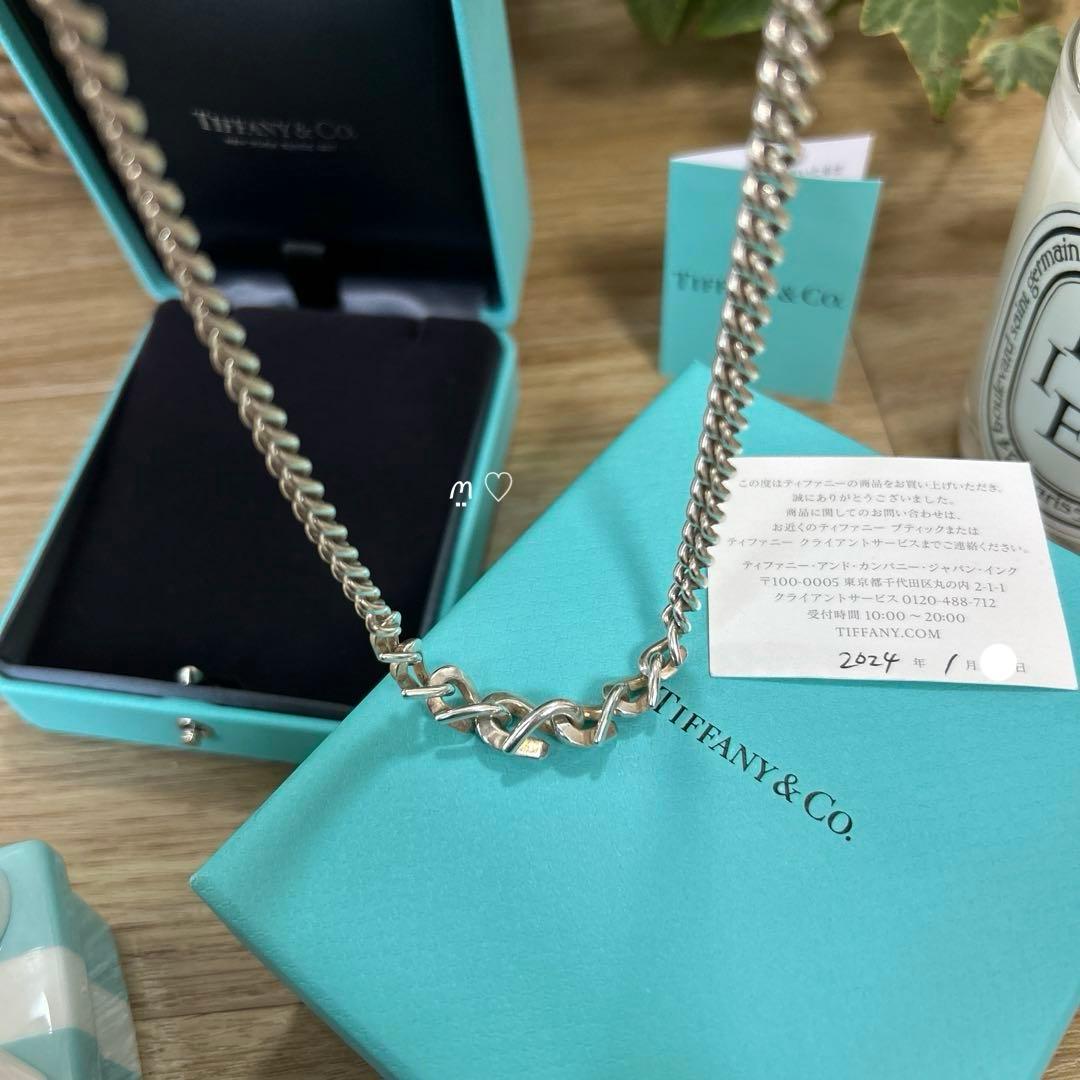 ティファニー フォージグラジュエイテッドリンクネックレス シルバー