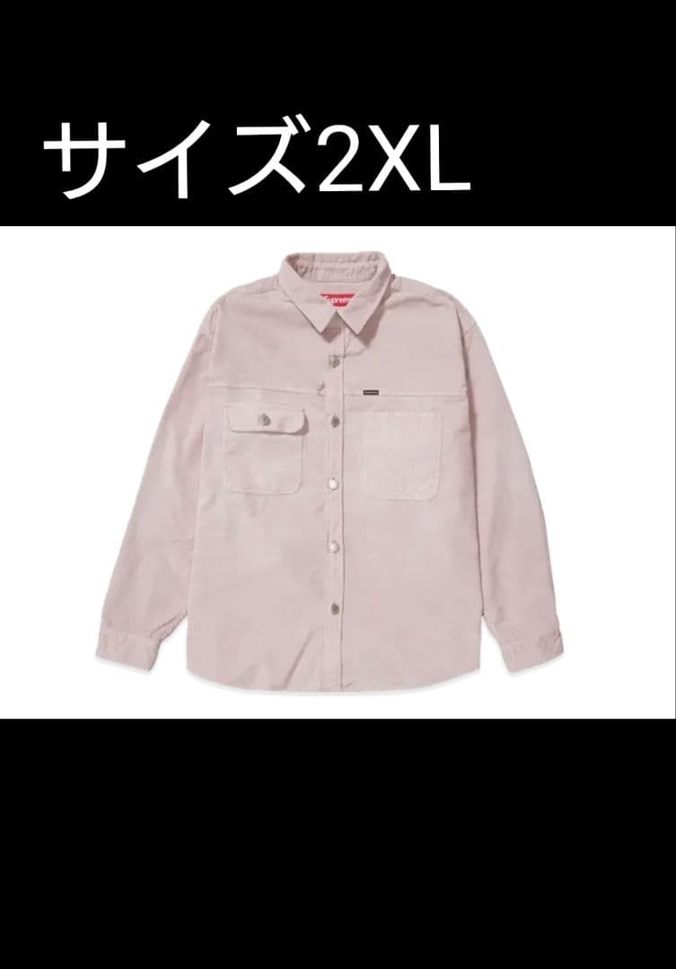 Supreme 25SS Washed Corduroy Shirt XXL - メルカリ