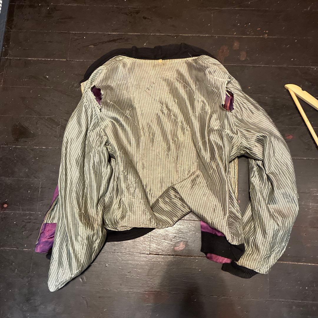 ヴィンテージ紫 ドラゴン刺繍 KOREA 50sスカジャンMサイズ - メルカリ