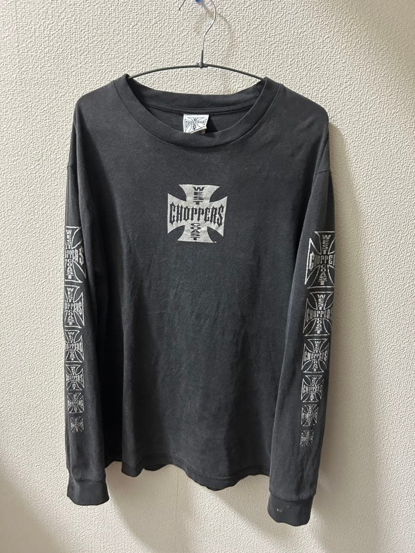 m*n様 west coast choppers ロングTシャツ M ブラック9 Vintage West Coast Choppers Long Sleeve T-Shirt – Justin Reed