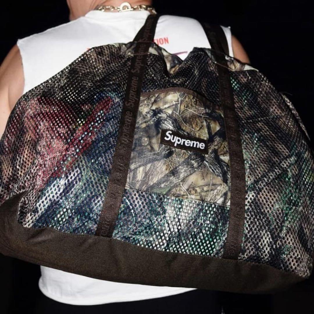 【レア】シュプリーム　メッシュ　トート　カモフラ　リアルツリー25SS Supreme シュプリーム 2025SS Mesh Tote Bag メッシュトートバッグ