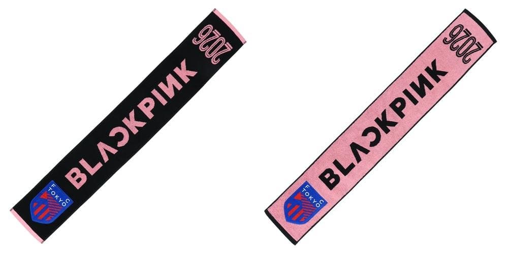 【2個セット】BLACKPINK FC東京 フーディ グレーS タオルマフラー黒