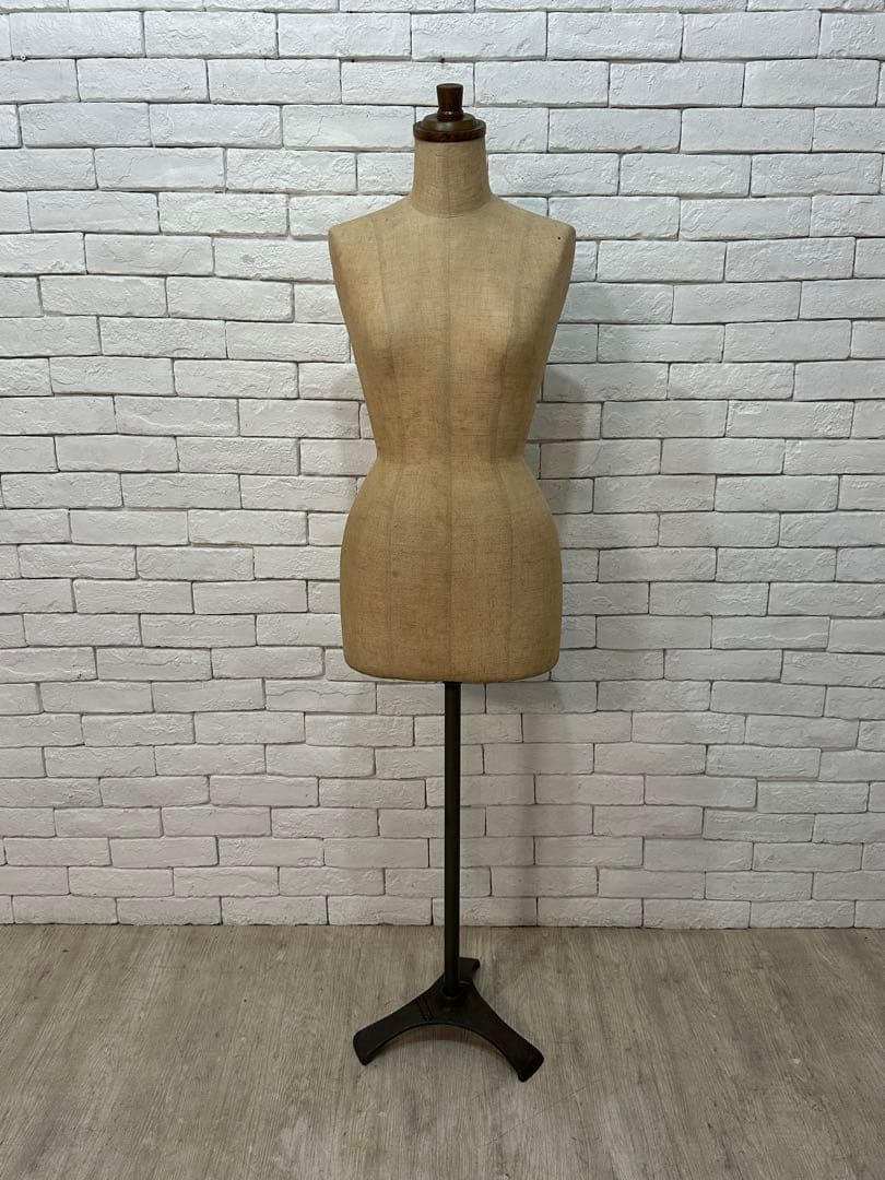 【東京23区配送無料】ビンテージ　トルソー　マネキン　女性　店舗　什器　アパレル トルソー レディース 9号 マネキン 女性 パンツ対応 腕付き 可動