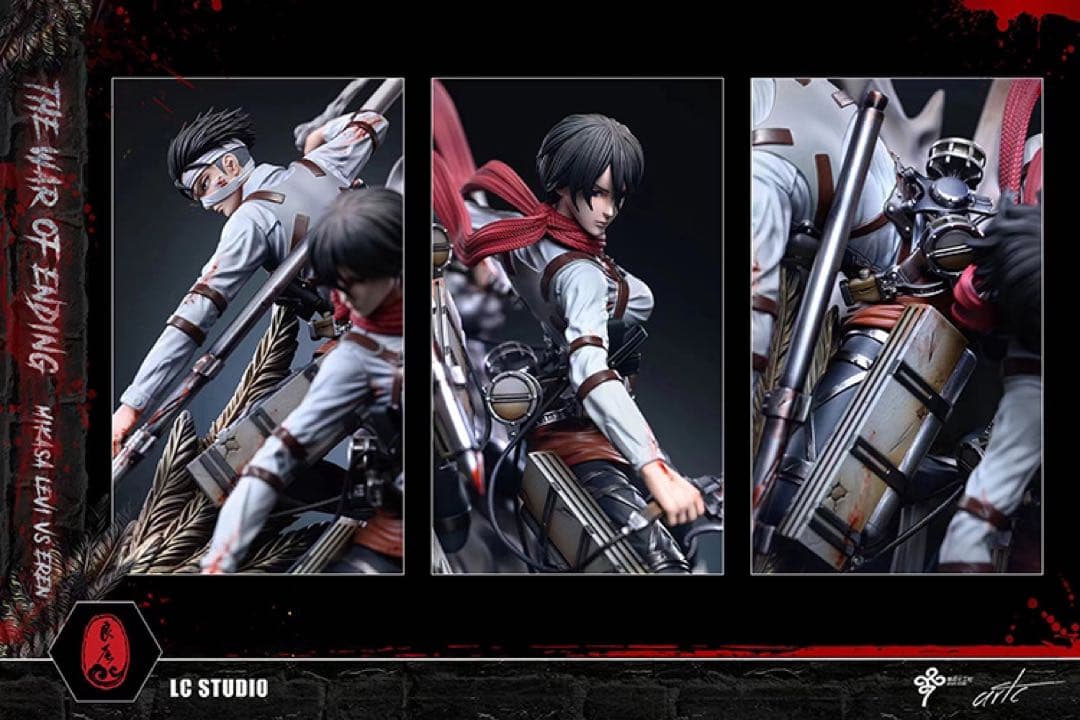 進撃の巨人 ミカサ・アッカーマン 始祖の巨人 フィギュア ガレージ